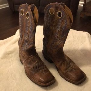 Justin Bentrail square-toe cowboy boots. Size 11 D